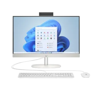 HP AIO DT AI 24″ 24-CR2030D (C1JW8PA) | ULTRA 7 255U | 8GB DDR5 | 512GB SSD | FHD IPS 27″ (TOUCH) | 720HD WEBCAM WIFI BT WIN 11 – 1 YEAR LOCAL WARRANTY